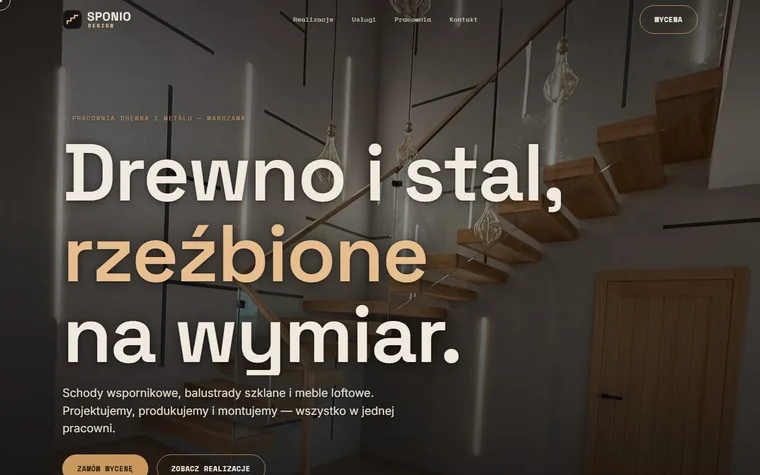 Strona stolarni SPONIO Design